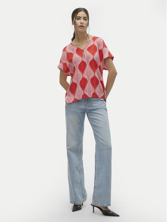 Vero Moda Vero Moda Blúz Tula 10308984 Piros Regular Fit