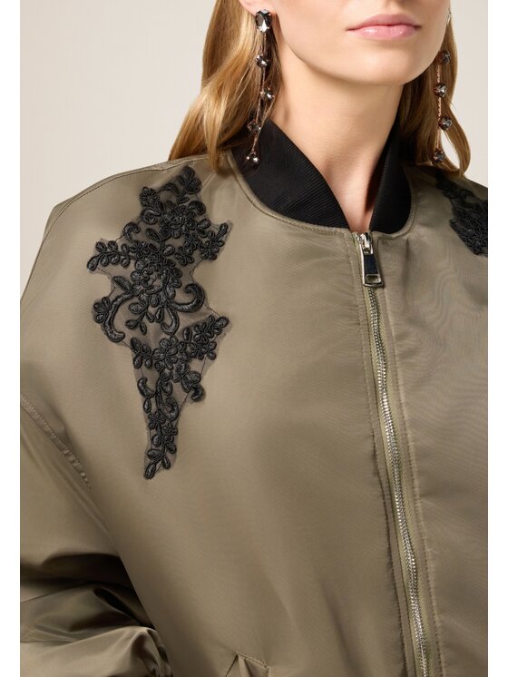 Oltre Oltre Cappotto 8001E000176N035 Verde Over Fit