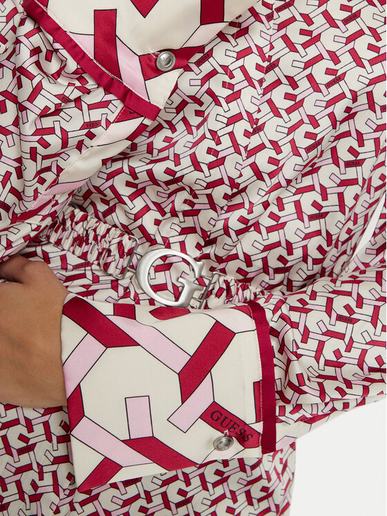 Guess Guess Vestito chemisier W5RK40 WF1T2 Rosa Regular Fit