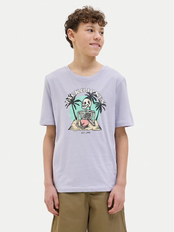 Jack&Jones Junior Jack&Jones Junior T-krekls Elijah 12269825 Violets Regular Fit