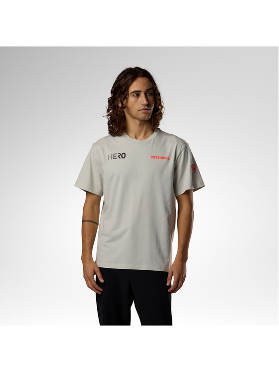 Rossignol Rossignol T-Shirt M Hero Tee Szary Regular Fit