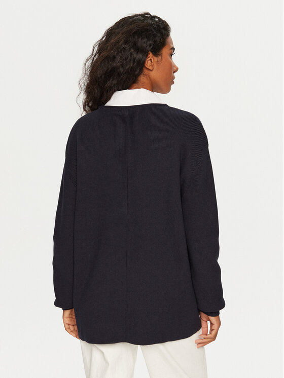 STAUD STAUD Megztinis Coast R24P3137CC Tamsiai mėlyna Oversize