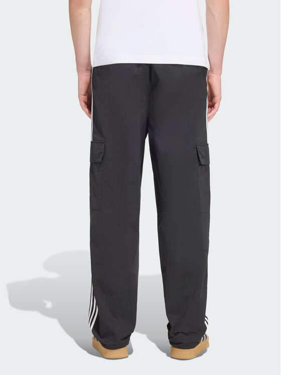 adidas adidas Spodnie cargo Adicolor Classics 3 - Stripes Czarny Loose Fit