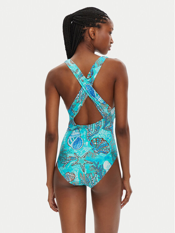 Seafolly Seafolly Jednodílné plavky La Mer 10950-214 Tyrkysová