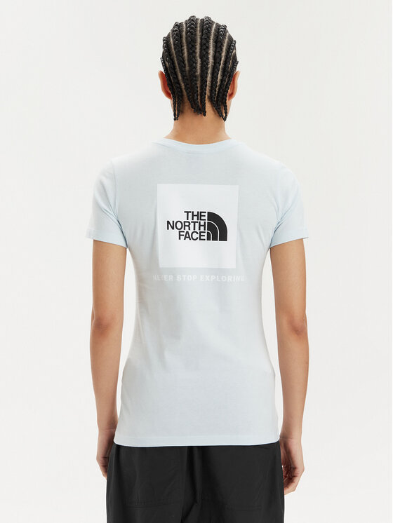 The North Face The North Face T-Shirt Redbox NF0A87NM Světle modrá Regular Fit