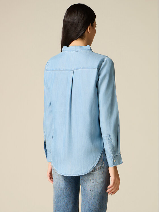 Oltre Oltre Camicia 5402R003116N004 Turchese Regular Fit