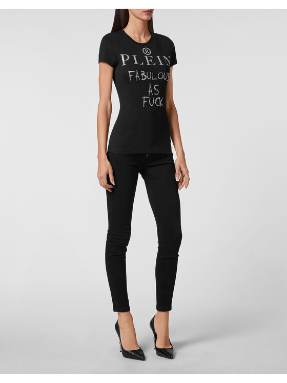 PHILIPP PLEIN PHILIPP PLEIN T-Shirt 3733 Černá Regular Fit