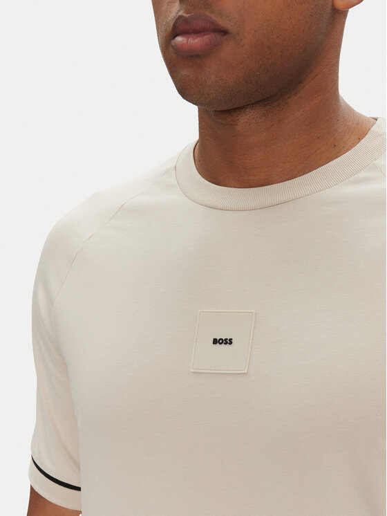 BOSS BOSS T-särk 50537846 Beež Regular Fit
