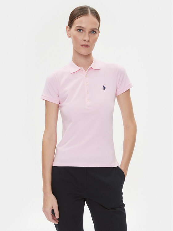 Polo Ralph Lauren Polo Ralph Lauren Polo marškinėliai 211870245003 Rožinė Slim Fit