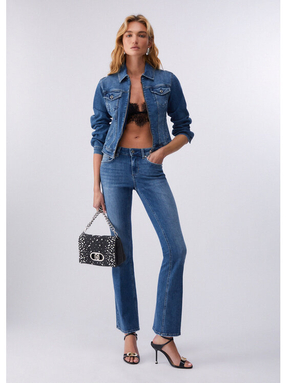 Liu Jo Liu Jo Kurtka jeansowa UA6176DS05778998 Błękitny Regular Fit