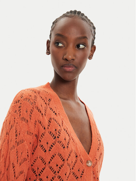 Pepe Jeans Pepe Jeans Kardiganas Hailey PL702218 Oranžinė Regular Fit