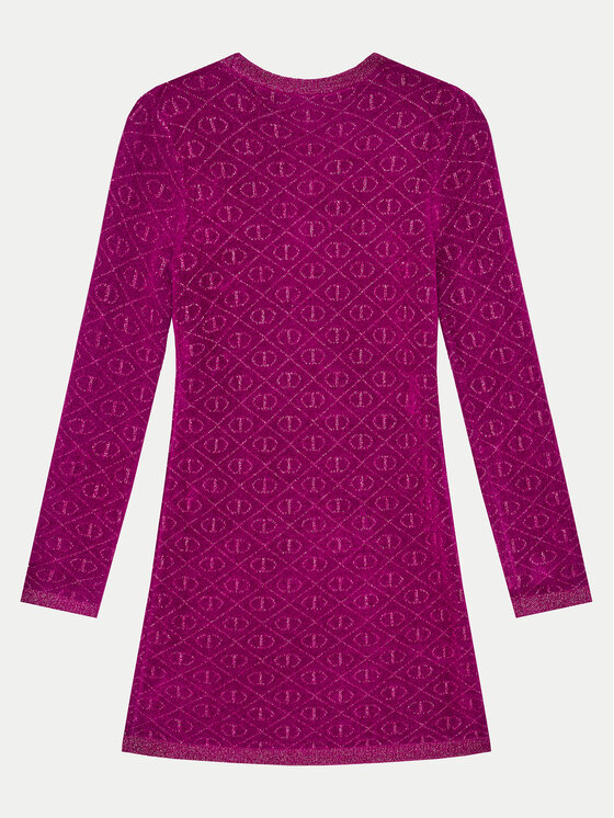 TWINSET TWINSET Плетена рокля 242GJ3061 Розов Regular Fit