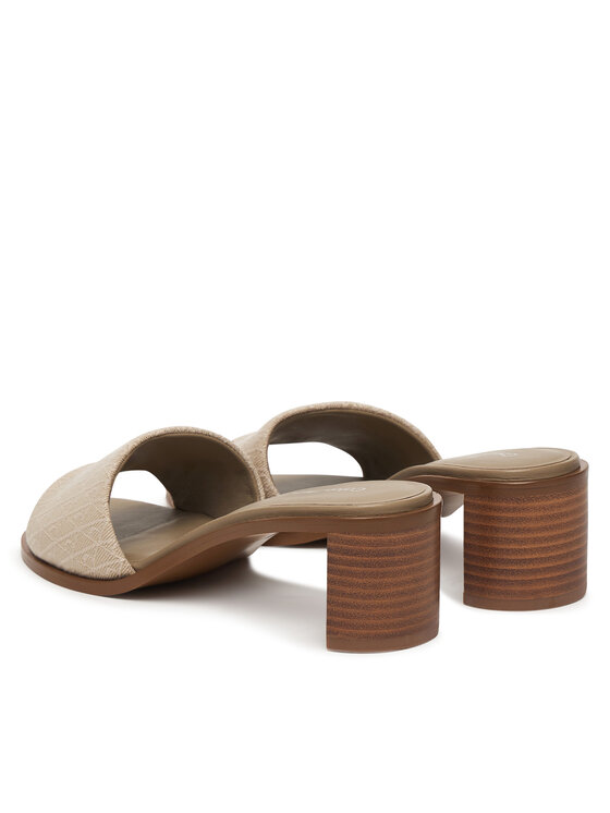 Calvin Klein Calvin Klein Чехли Block Heel Sandal Aop HW0HW03016 Бежов