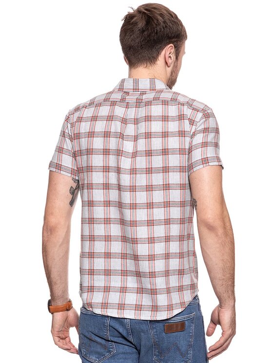 Wrangler Wrangler Camicia SS 1PKT SHIRT Grigio Regular Fit