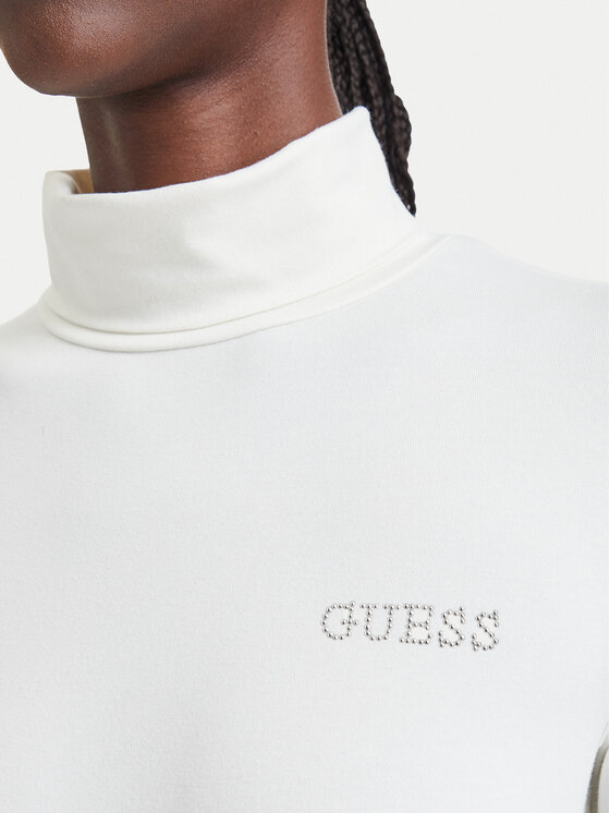 Guess Guess Bluzka V6BP11 K6907 Kremowy Slim Fit