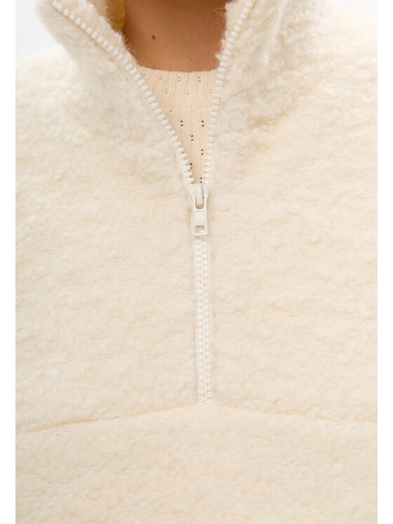 Mirons Mirons Bluza baranek Biały Oversize