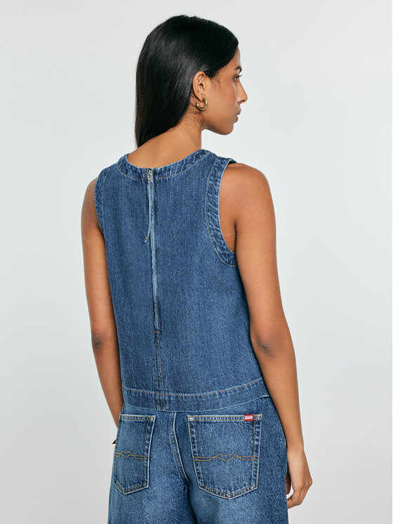 BIG STAR BIG STAR Koszula jeansowa MILLANA Niebieski Basic Fit
