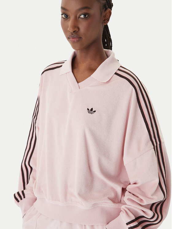 adidas adidas Bluză Terry Towel KD1400 Roz Oversize