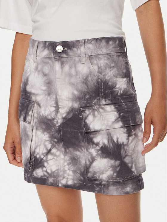 Gestuz Gestuz Spódnica jeansowa Kala 10909057 Szary Regular Fit