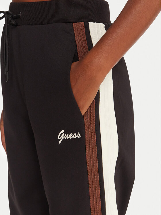 Guess Guess Pantaloni trening V5BB02 KCX22 Negru Regular Fit