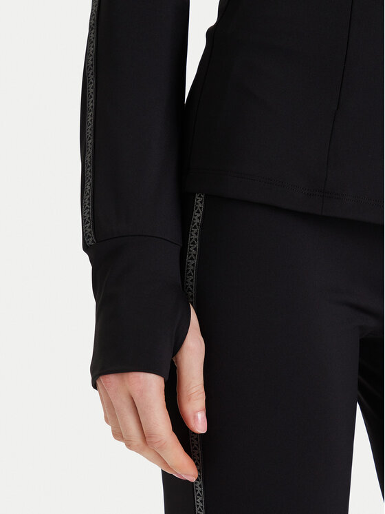 MICHAEL Michael Kors MICHAEL Michael Kors Džemperis ar kapuci MF551L91RE Melns Slim Fit