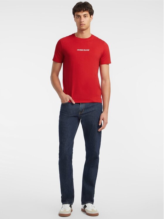 Guess Jeans Guess Jeans T-shirt 165543 Rosso Classic Fit