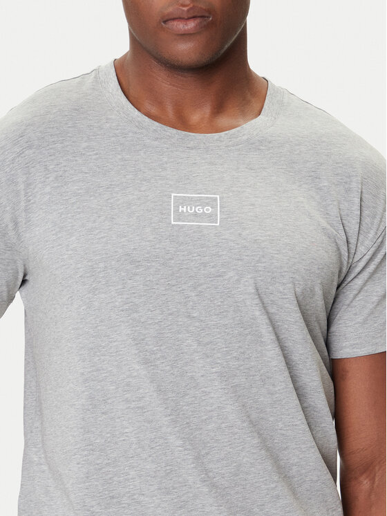HUGO HUGO T-Shirt Laze 50525236 Szary Relaxed Fit