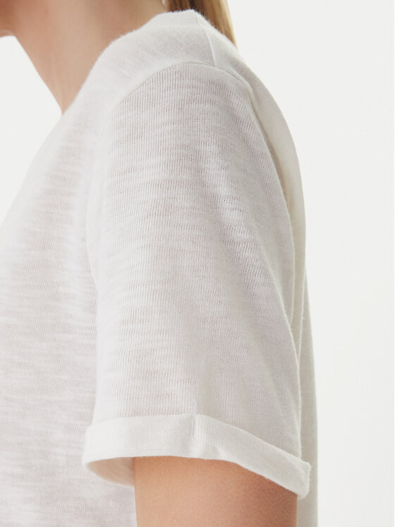 Roxy Roxy T-shirt Oceanwave ERJZT06096 Bijela Loose Fit