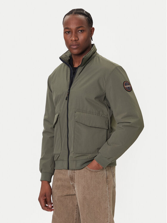 Napapijri Napapijri Geacă bomber A-Giovi NP0A88U2 Verde Regular Fit
