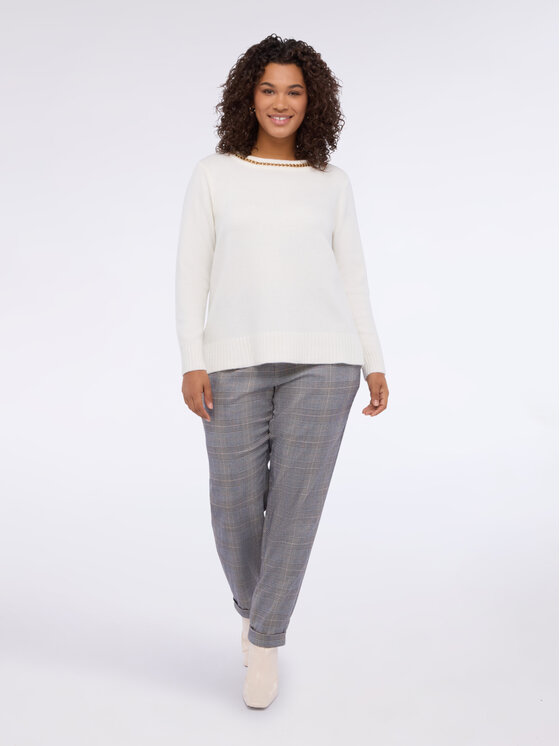 Fiorella Rubino Fiorella Rubino Maglione M039L008301N011 Bianco Regular Fit