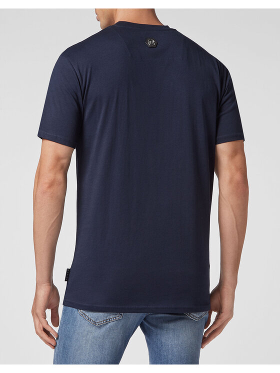 PHILIPP PLEIN PHILIPP PLEIN T-Shirt 22947 Granatowy Regular Fit
