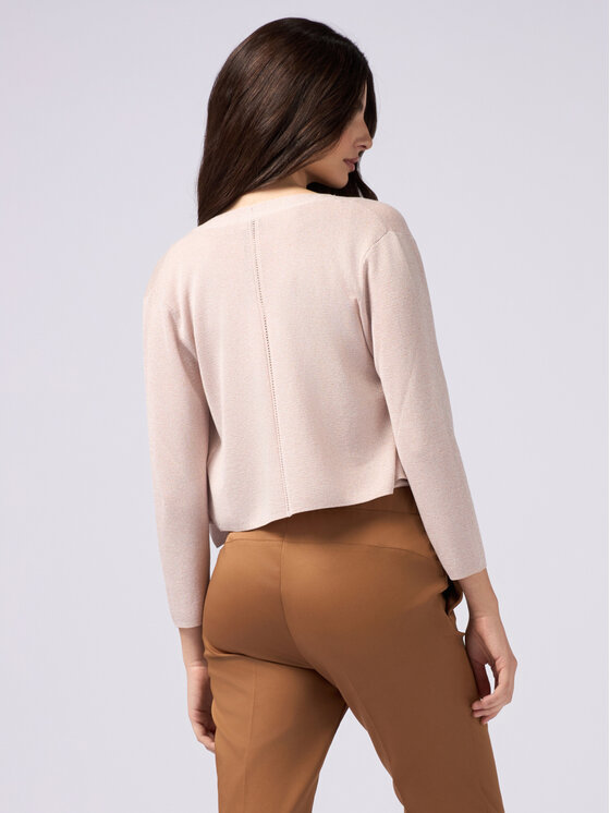 Oltre Oltre Kardigan M218J004950N002 Różowy Cropp Fit