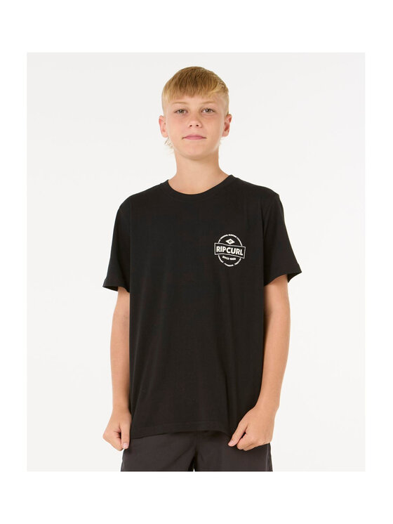 Rip Curl Rip Curl T-Shirt Staple Tee -Boy Czarny Standard Fit