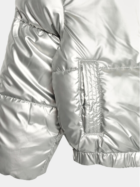 United Colors Of Benetton United Colors Of Benetton Giubbotto invernale 22Z0CN02Q Argento Regular Fit