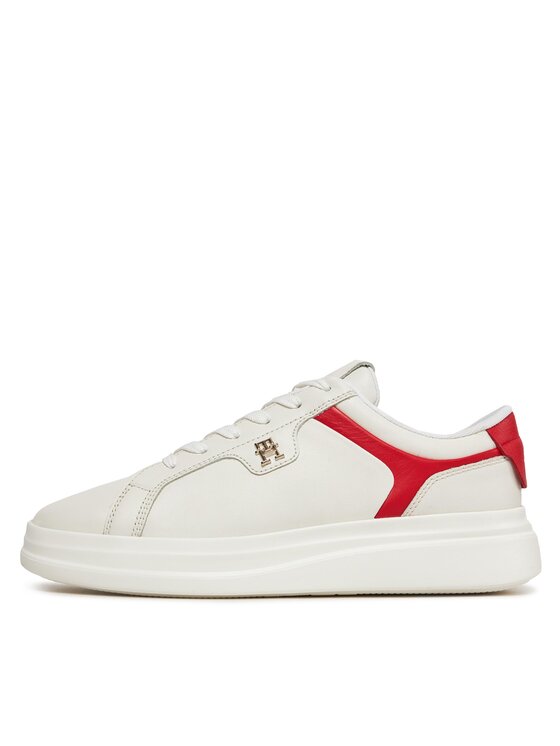 Tommy Hilfiger Tommy Hilfiger Laisvalaikio batai Pointy Court Sneaker FW0FW07460 Écru