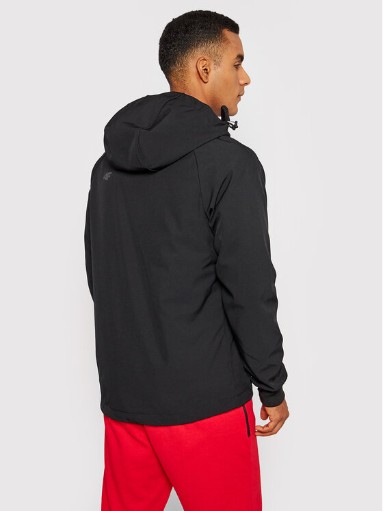 4F 4F Kurtka softshell H4Z21-SFM002 Czarny Regular Fit
