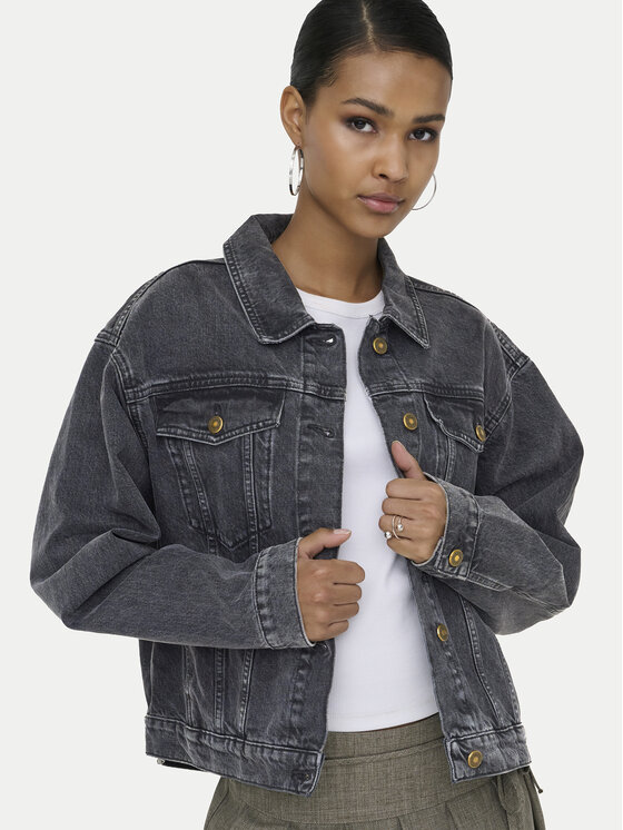 ONLY ONLY Jeansová bunda Harper 15363548 Černá Regular Fit