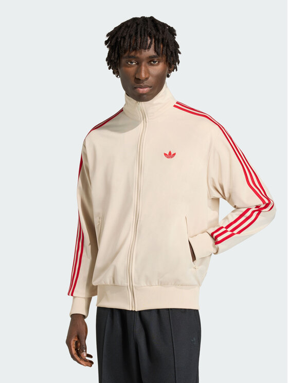 adidas adidas Bluza FIREBIRD Beżowy Loose Fit