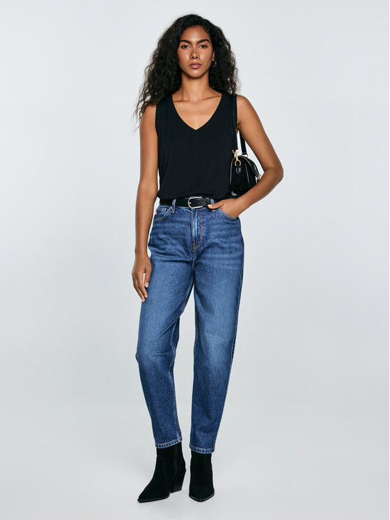 BIG STAR BIG STAR Top PISTIMA Czarny Basic Fit