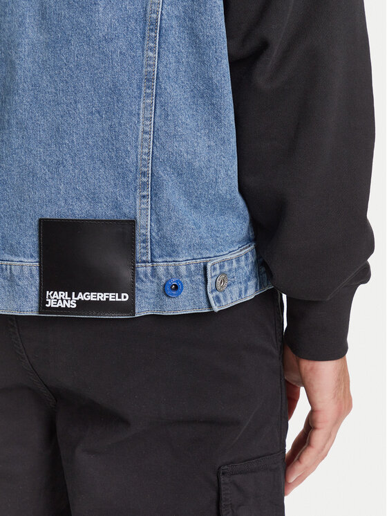 Karl Lagerfeld Jeans Karl Lagerfeld Jeans Kurtka jeansowa A3M14007 Niebieski Regular Fit