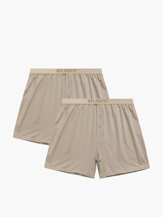 Atlantic Atlantic Bokserki Pima cotton Beżowy