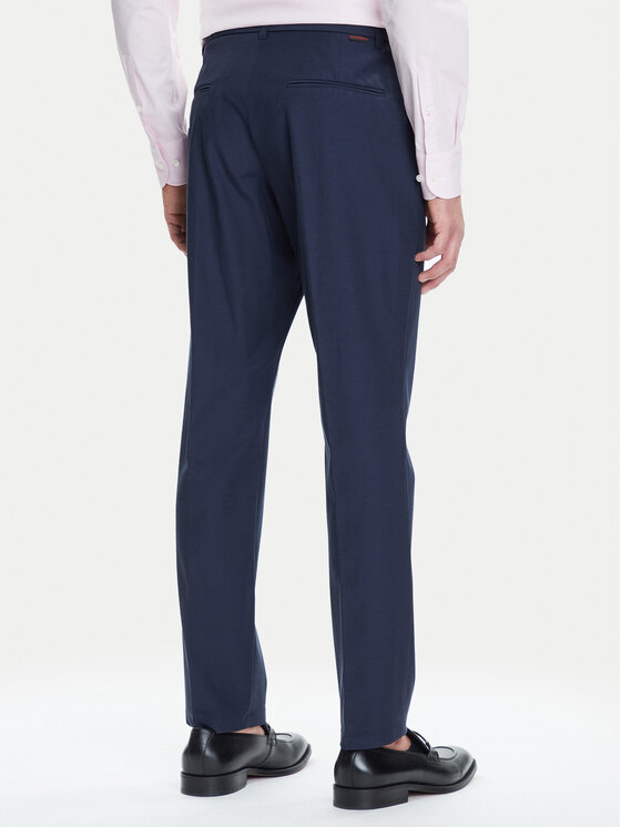 Guess Guess Bavlnené nohavice M4YB01 WG9Z2 Tmavomodrá Slim Fit