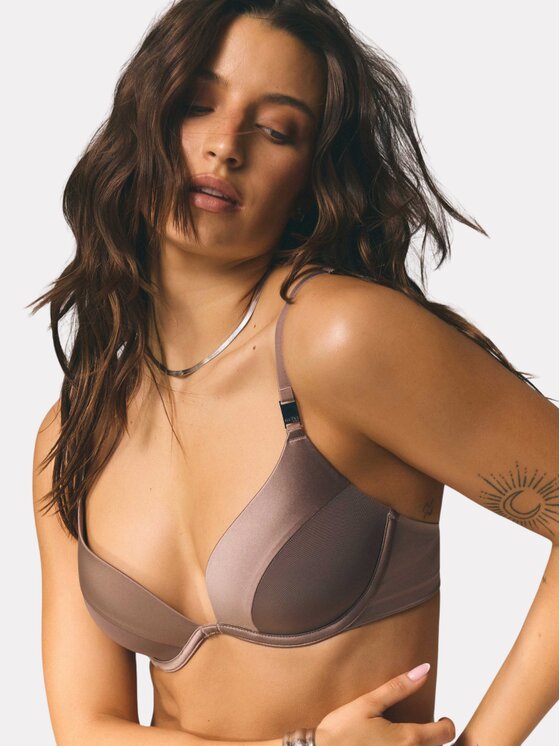 Esotiq Esotiq Biustonosz push-up 45943 Fioletowy