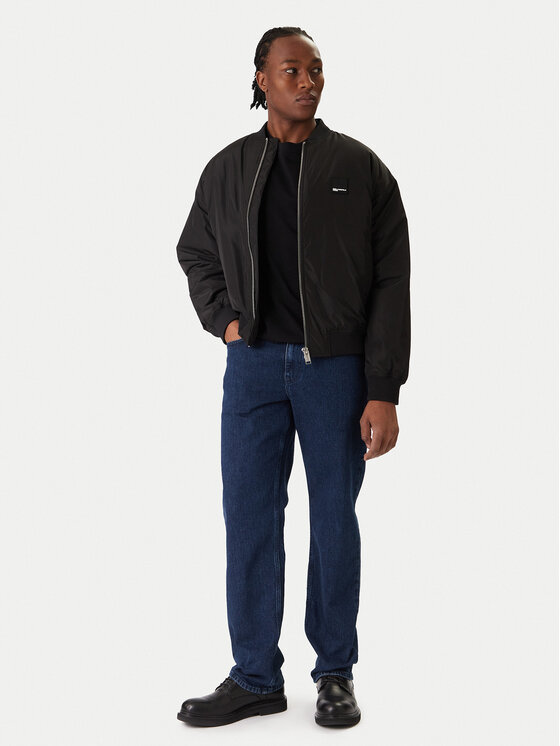 Karl Lagerfeld Jeans Karl Lagerfeld Jeans Μπόμπερ μπουφάν B1M15015 Μαύρο Regular Fit