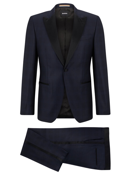 BOSS Boss Uzvalks 50484728 Zils Slim Fit