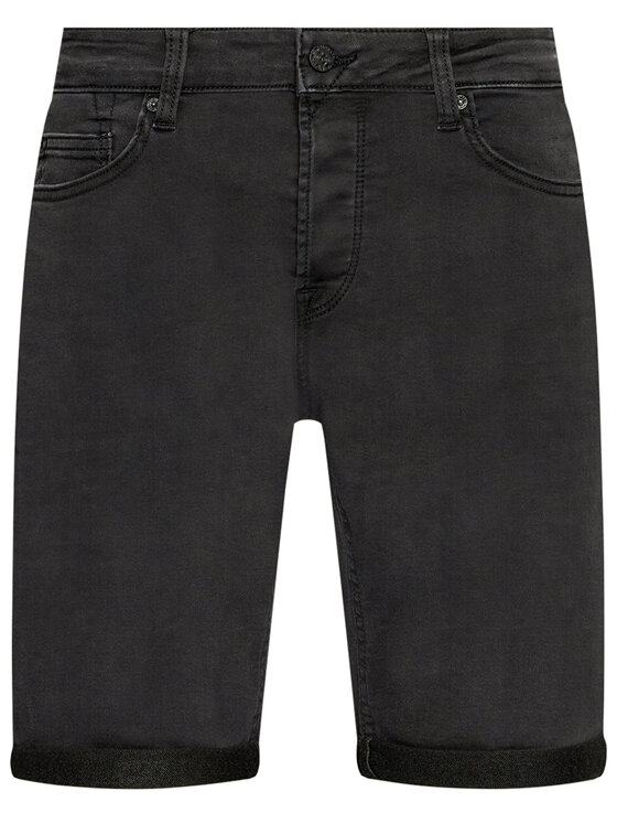 Only & Sons Only & Sons Szorty jeansowe Ply 22018581 Czarny Regular Fit