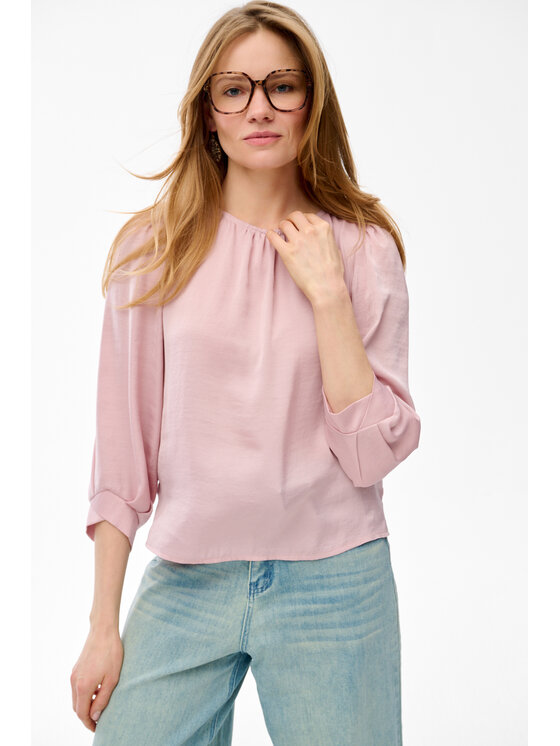 blue shadow blue shadow Bluzka Chic Różowy Regular Fit