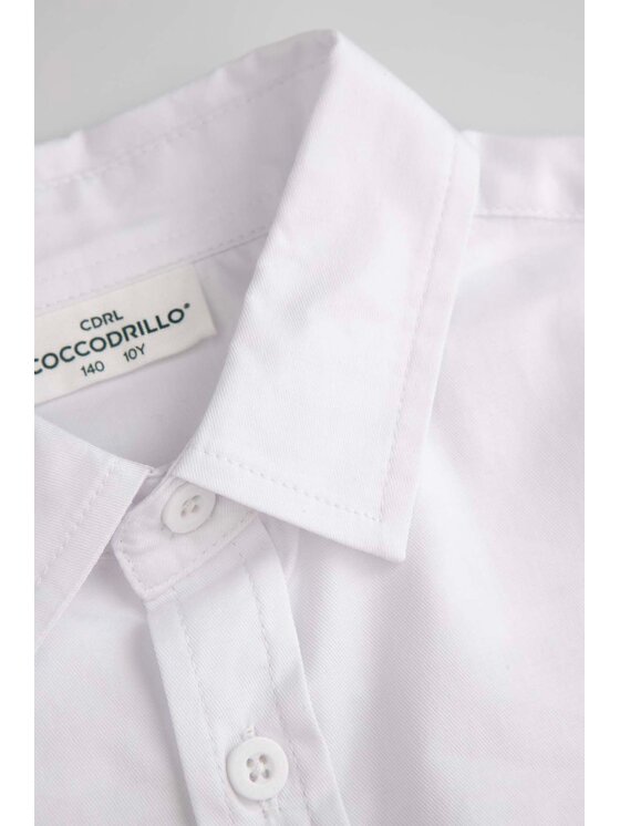 Coccodrillo Coccodrillo Koszula XCX136102EJB-001 Biały Regular Fit