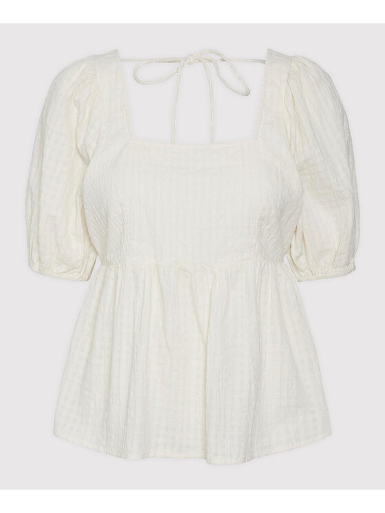 Vero Moda Vero Moda Majica Tabita 10264614 Écru Regular Fit