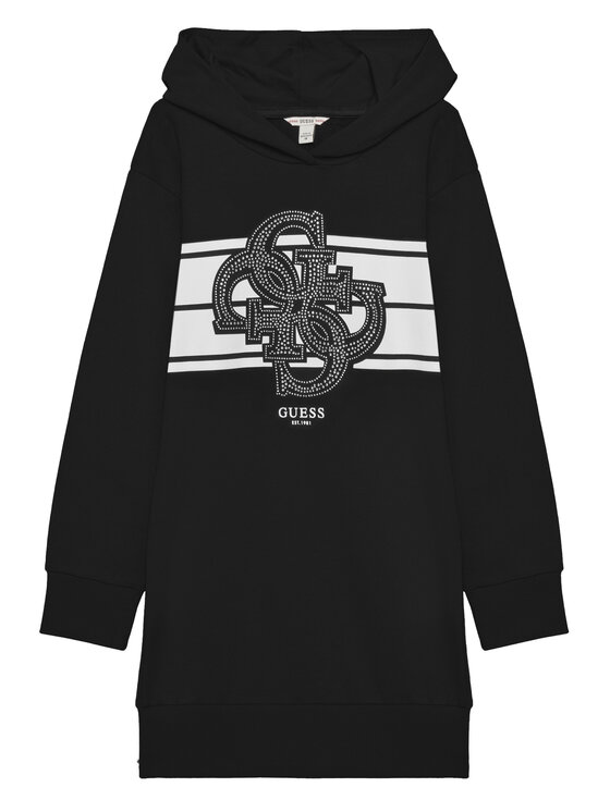 Guess Guess Kasdieninė suknelė J5YK04 KA6R4 Juoda Regular Fit